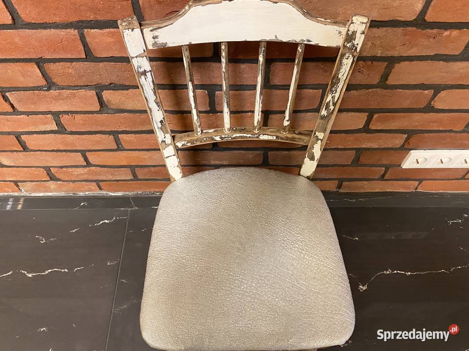 stare krzesło renowacji w technice shabby chic wielkopolskie Września