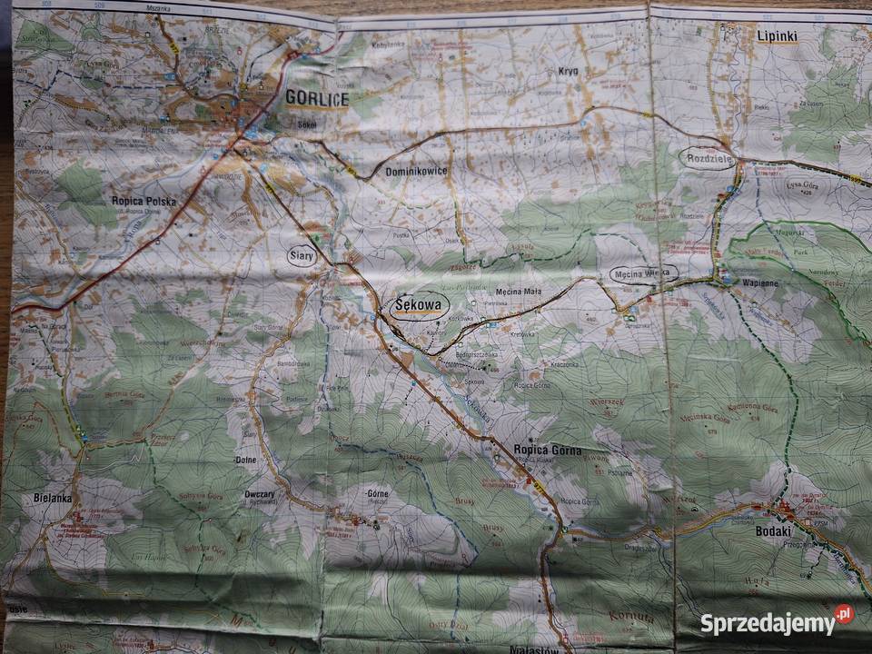Beskid Niski 150 000 mapa turystyczna Kraków