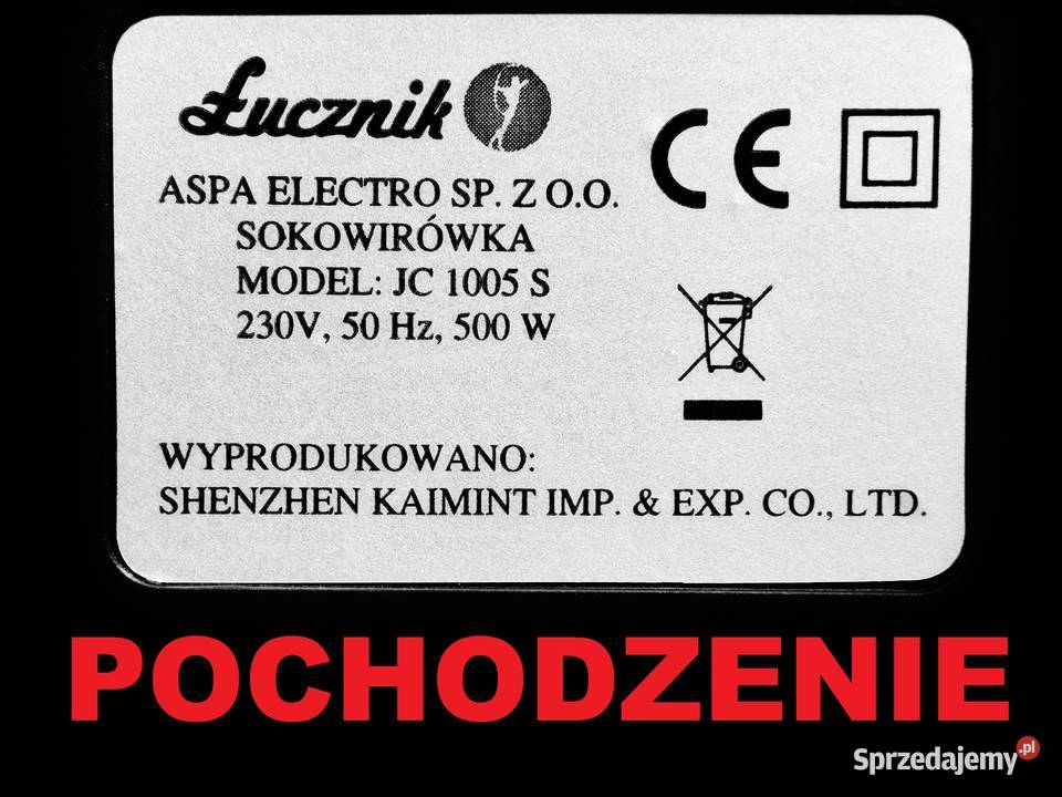 Część górna zbierająca do sokowirówki Łucznik JC Bydgoszcz