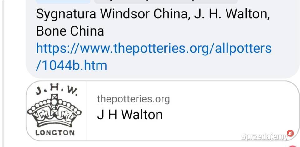 WINDSOR IMARI urocza angielka
sygnatura wskazuje Pabianice sprzedam