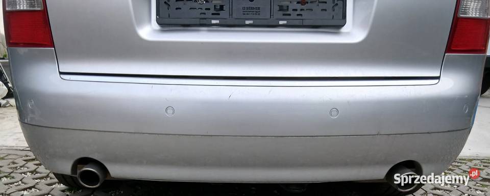 LY7W Audi A4 B6 avant zderzak tył na 2 rury osobowe Zderzaki Szczerbice