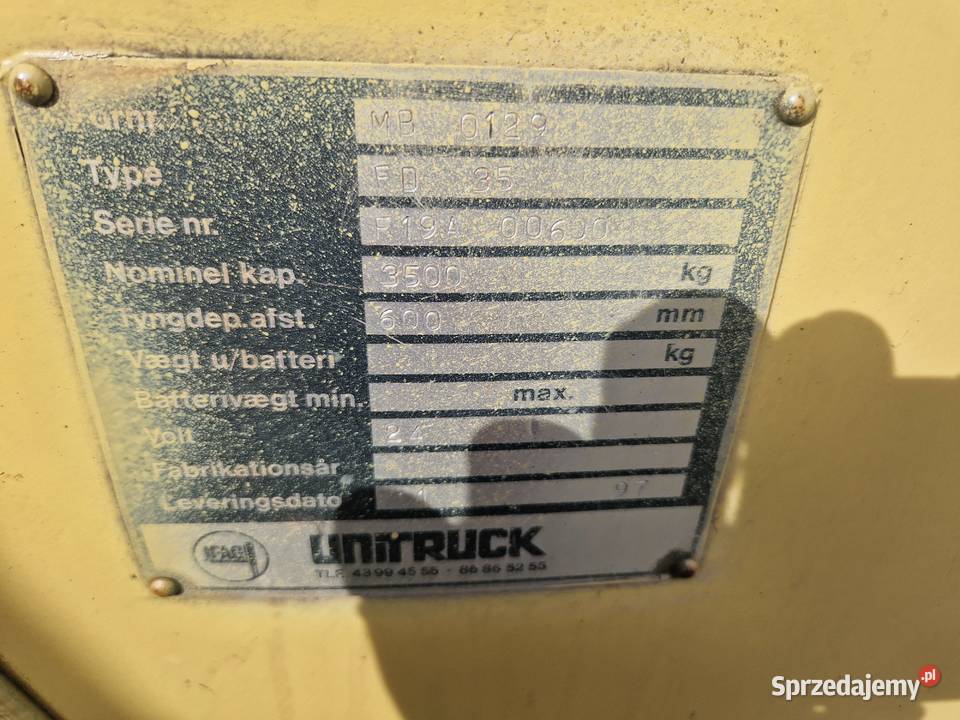 Mitsubishi Wózek Widłowy Widlak Sztaplarka Mitsubishi Wózki widłowe Deszczno