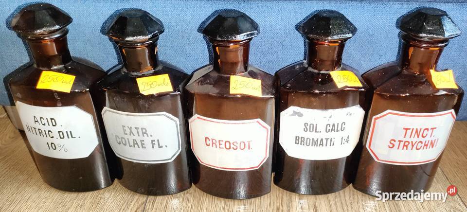 Butelki szklane apteczne 250ml 100ml Bielsko-Biała