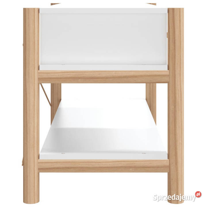 Szafka pod TV biała 82x38x45 materiał RTV Warszawa
