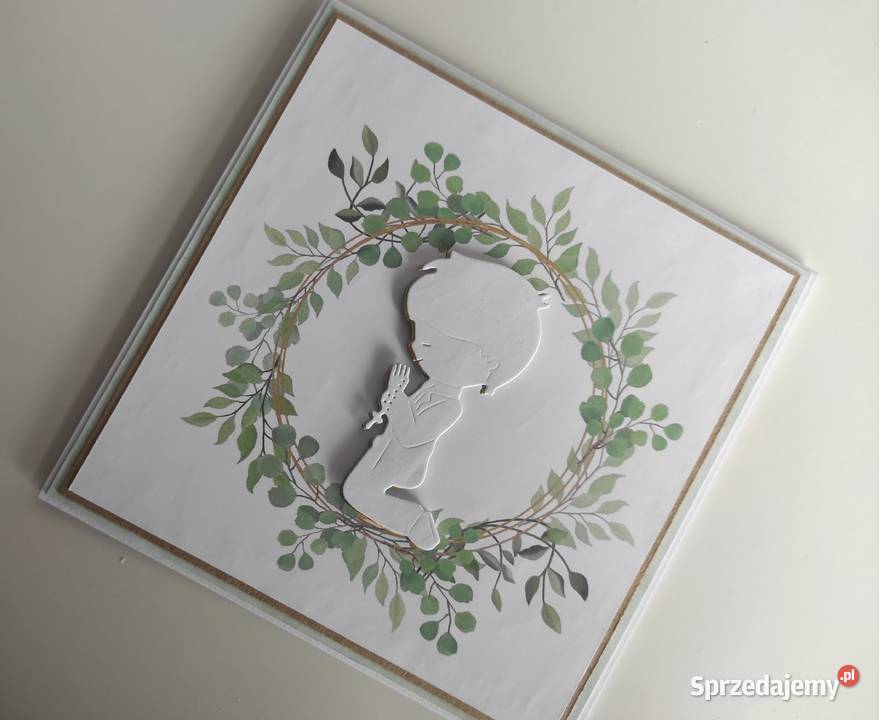 Kartka na Komunię Świętą ręcznie robiona Rękodzieło Łódź sprzedam