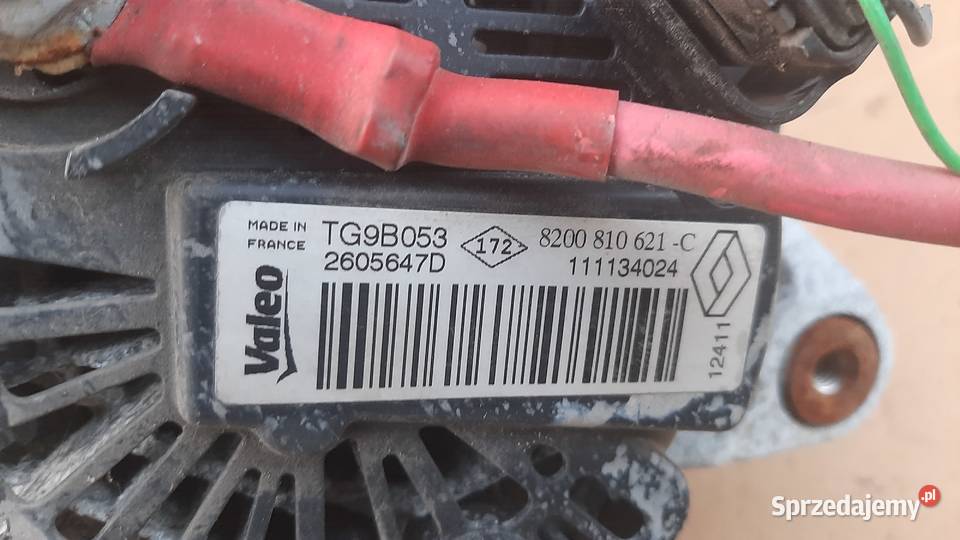 alternatror RENAULT DACIA 14 16 benz 15 dCi Dębno