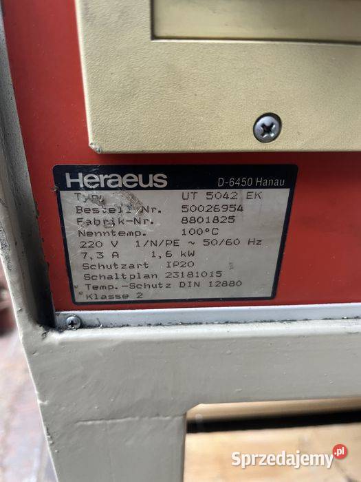 Szafa grzewcza Heraeus UT 5042 EK 100 stopni 1 6 Tuliszków