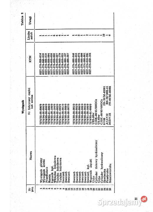 Ładowacz troll 350 T 274 instrukcja i katalog Stalowa Wola
