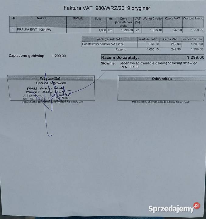 Pralka Electrolux EWT 11064IFW Września sprzedam