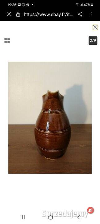 Dzbanek z Glazurowanej kamionki vintage