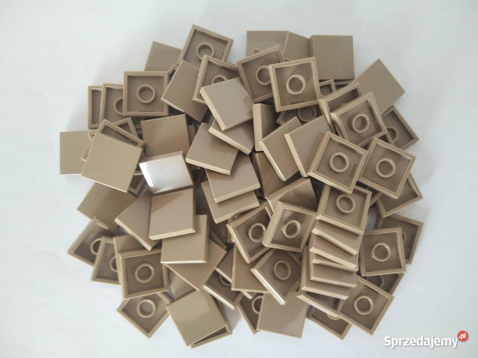 Lego Plate 2x2 Dark Tan pakiet 50