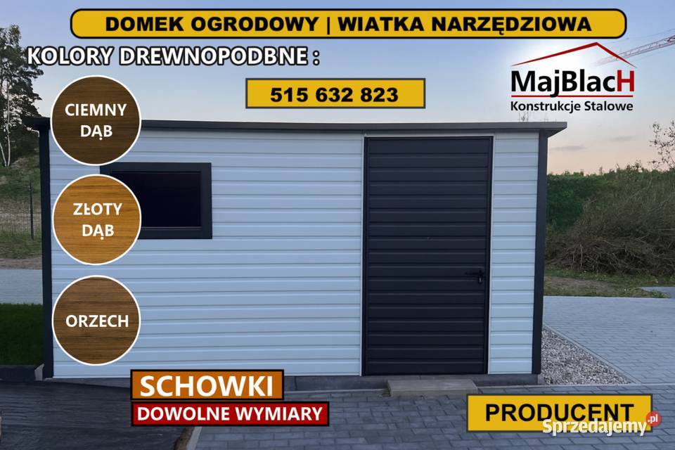 Wiata Brązowa Hala Garaż RAL Montaż Magazyn Sprzedaż Kozienice
