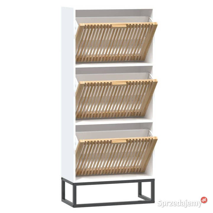 Szafka na buty biała 52x25x120 materiał Warszawa