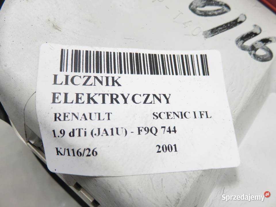 LICZNIK RENAULT SCENIC I FL 19 dTi 8200071811 Liczniki i zegary