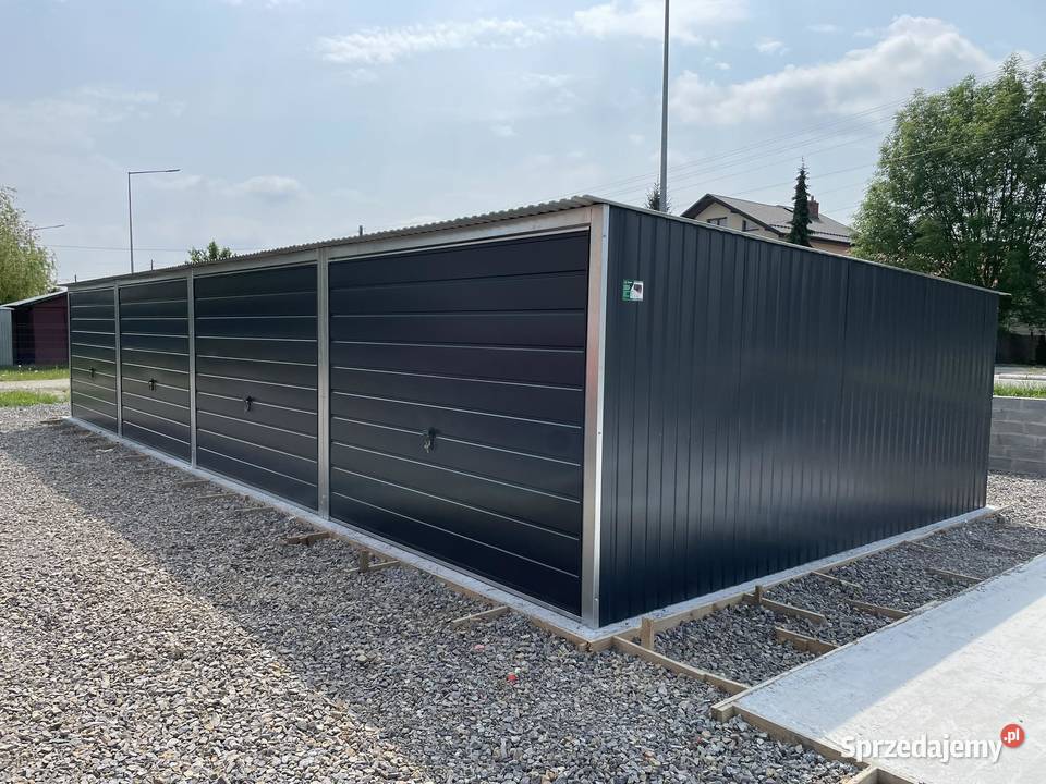 Garaż blaszany 12x5 Wzmocniony PROFILAMI Garaże i miejsca postojowe Sandomierz