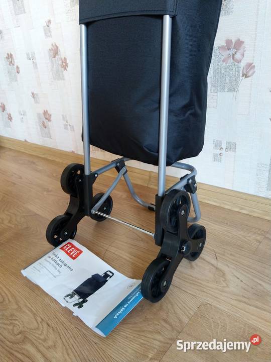 NOWY Wózek na zakupy schodowy na kółkach 3kołowy