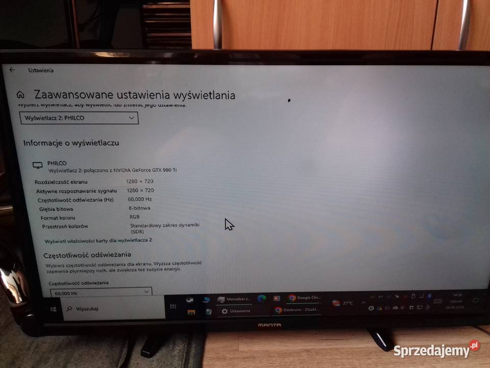 Telewizor Manta LED3204 32cale HD 1366x768 HDMI Bydgoszcz