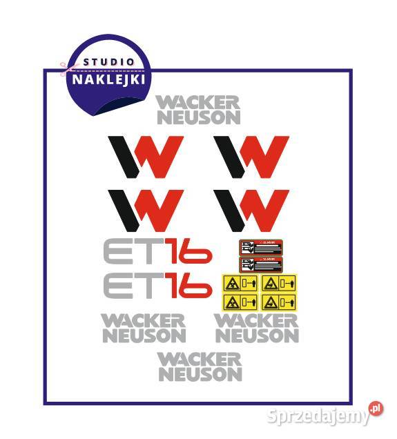Naklejki oklejenie Wacker Neuson ET16 Płock