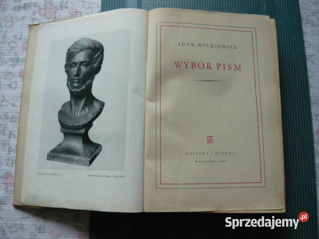 Książka Wybór Pism Adam Mickiewicz śląskie Myszków sprzedam