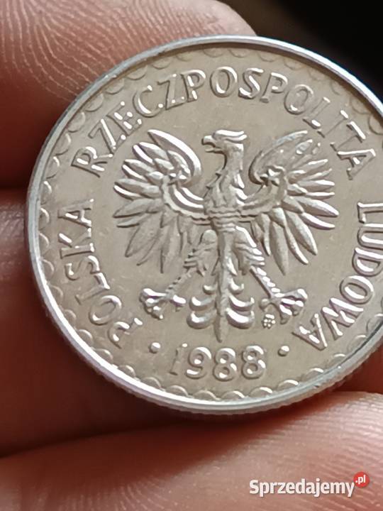 Sprzedam monete 1 zloty 1988 mala skretka Chełm