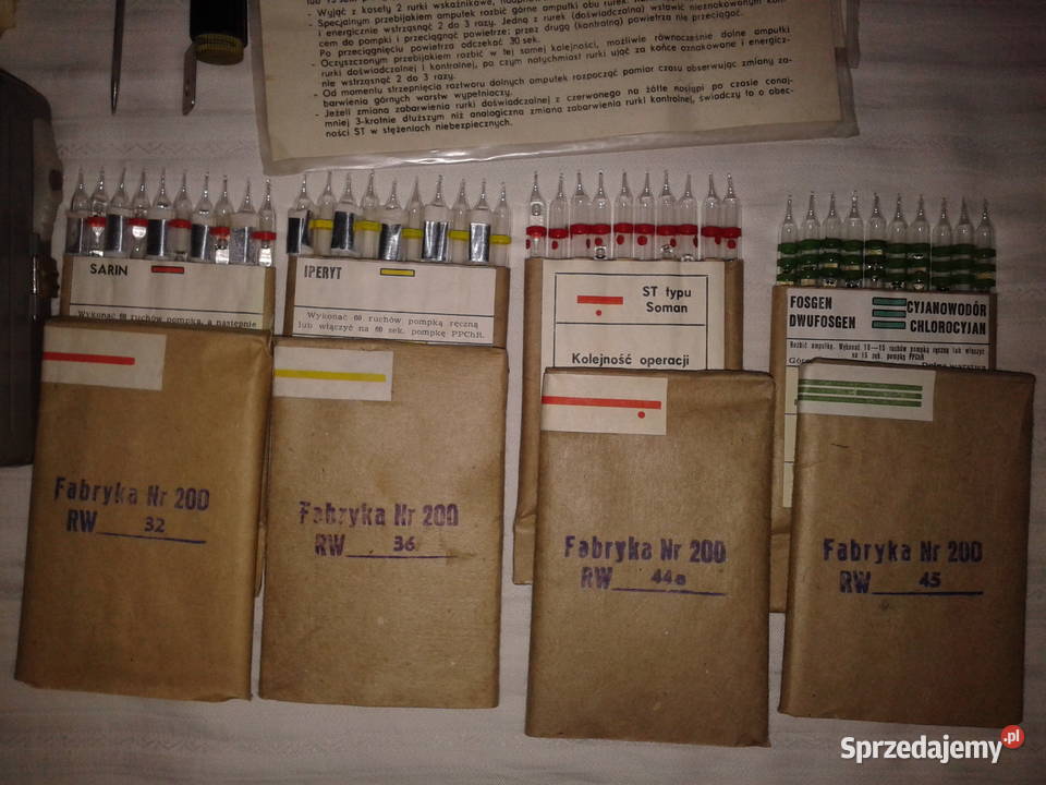 Przyrząd rozpoznania chemicznego PChR54M zestaw Militaria Radzyń Podlaski