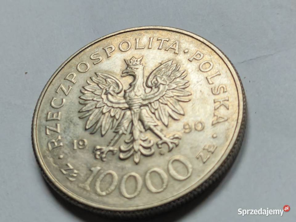 200 Moneta SOLIDARNOŚĆ o nominale 10000 z 1990 Bydgoszcz