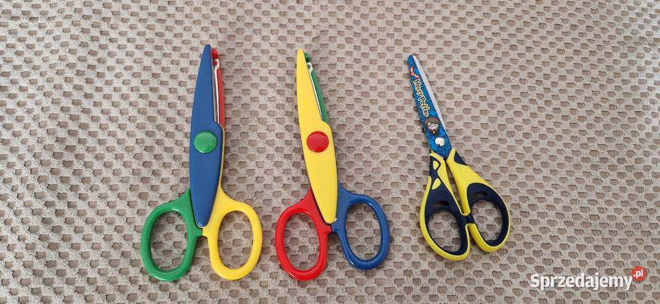 nożyczki dzieci zestaw 3 z wzorkiem małopolskie