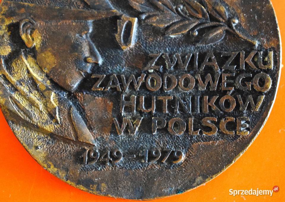 30 lecie Związku Zawodowego Hutników duży medal Chełmno