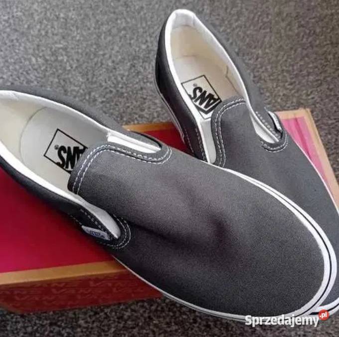 Nowe trampki VANS Classic SlipOn Charcoal 25cm pomorskie Malbork