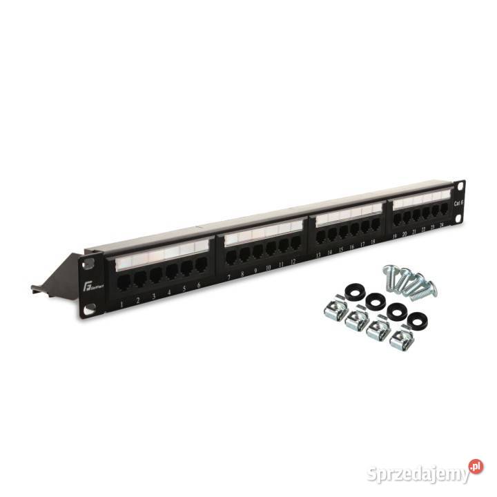 PATCH PANEL UTP CAT6 24 PORTY PGF6UTP24B4 Knurów