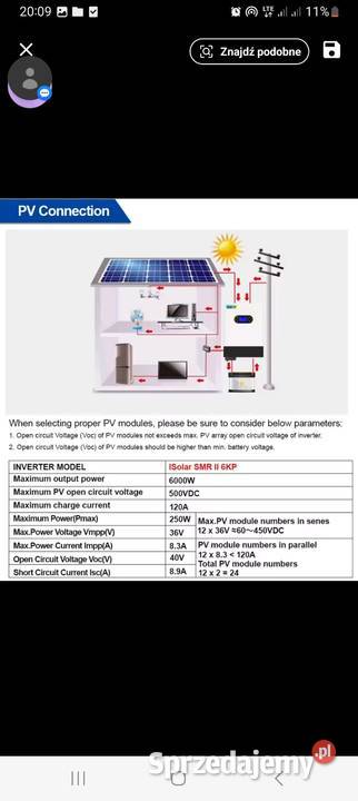 Falownikinwerter Easun 6kw48v Nowy Falowniki podlaskie