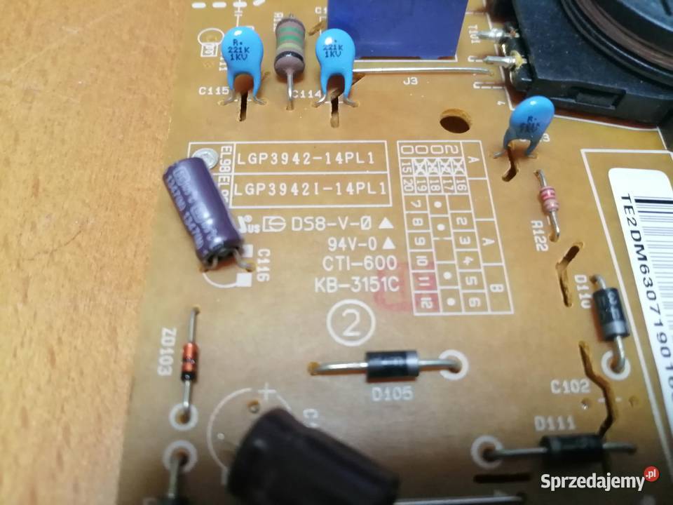 LG42LB5800Częśći Telewizory Bydgoszcz
