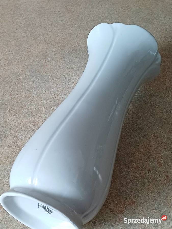 vintage wazon z białej porcelany Porcelana i szkło