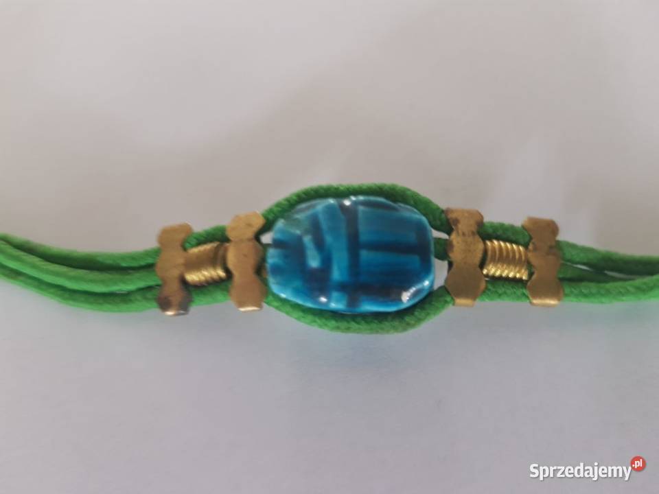 bransoletka ze skarabeuszem egzotyczna unikalna Ozdoby Kielce sprzedam