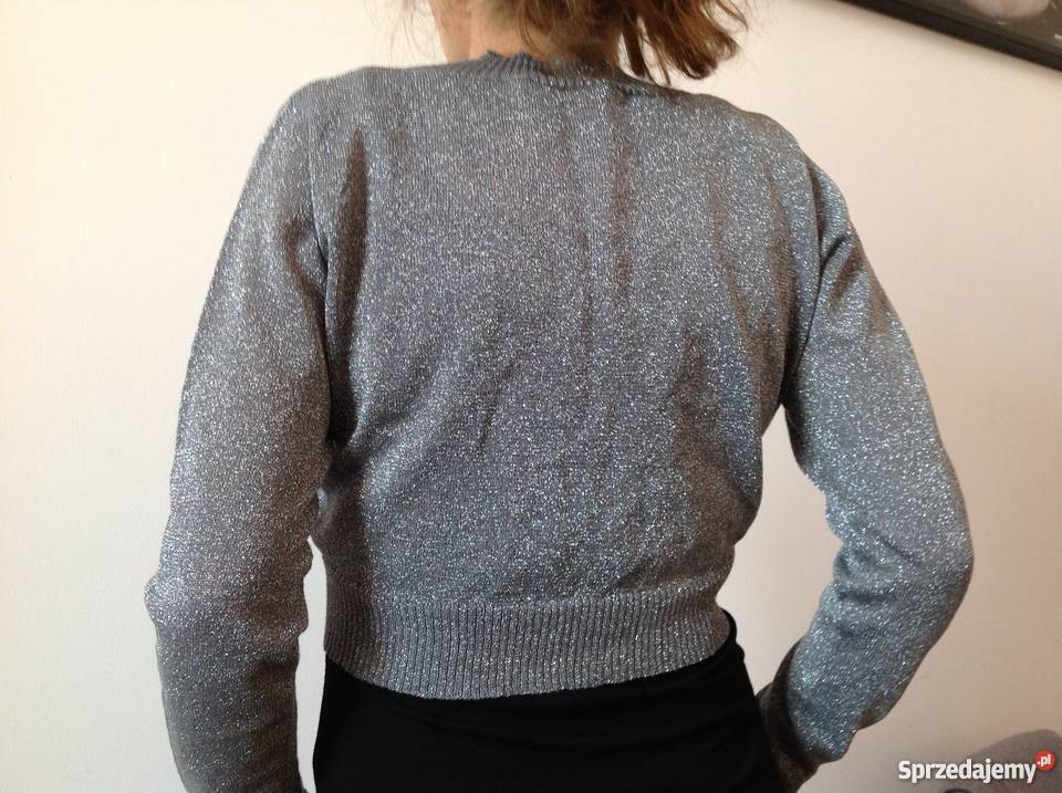 Bolerko srebrne z dzianiny Camaieu Częstochowa