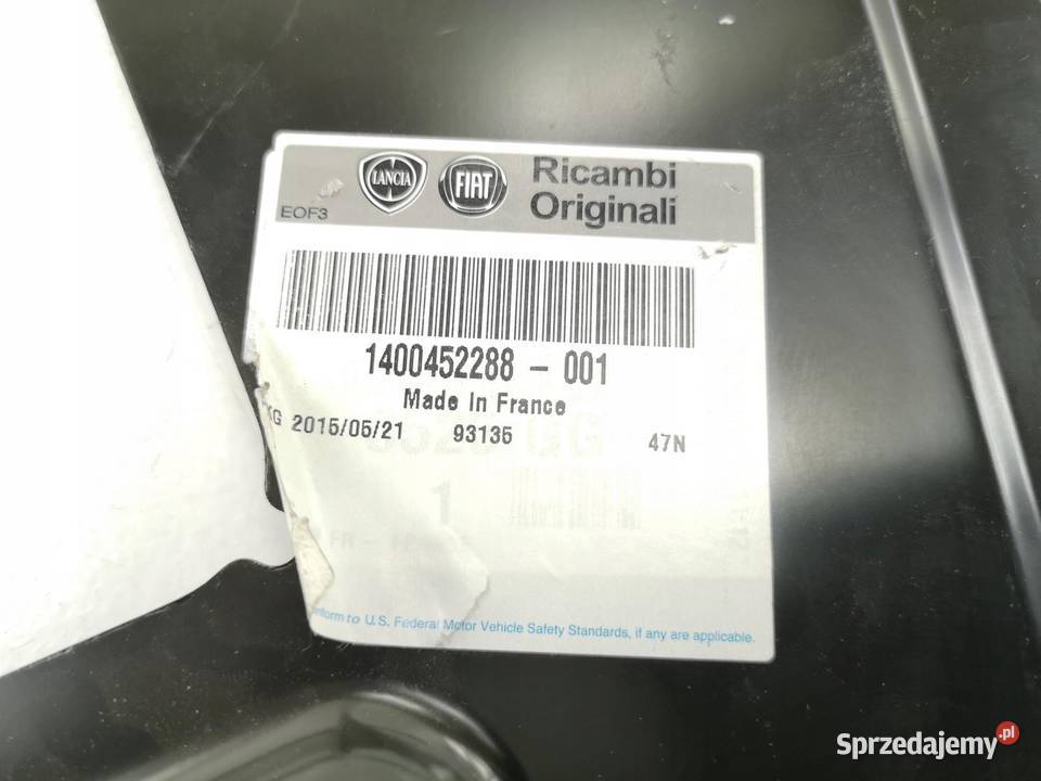 NAROŻNIK BŁOTNIKA LEWY TYŁ FIAT SCUDO 20072016 osobowe sprzedam