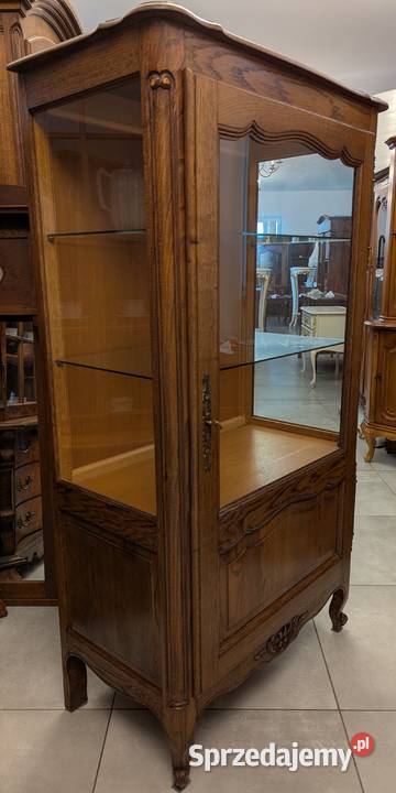 ładna witrynaserwantka ludwikowska dąbsklep Meble śląskie