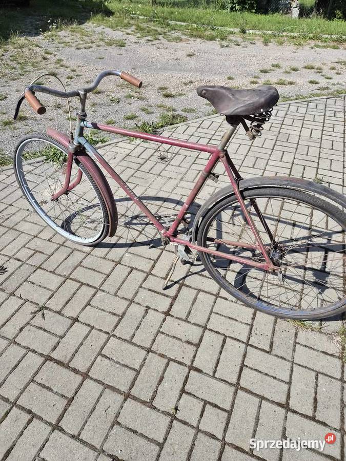 Zabytkowy stary rower Mesko Olimp rama koła Janów Lubelski