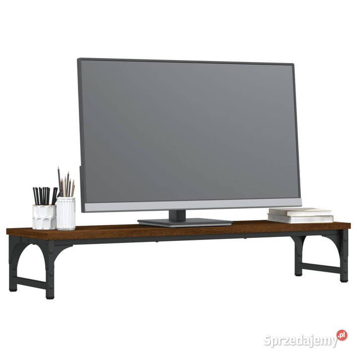 Podstawka pod monitor brązowy dąb 85x23x155 Warszawa