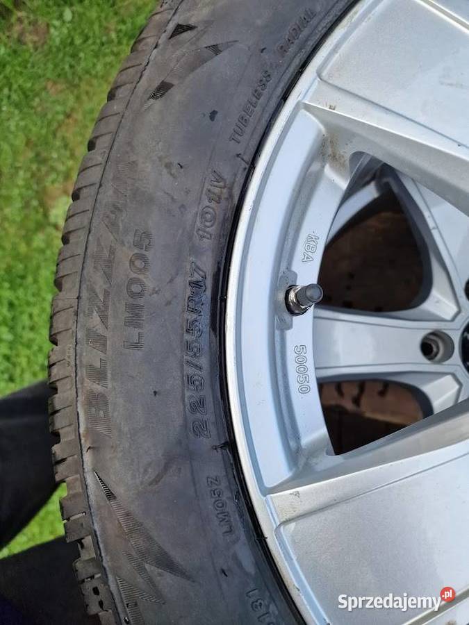 Sprzedam Opony zimowe z felgami 22555 r17 podkarpackie Hłomcza