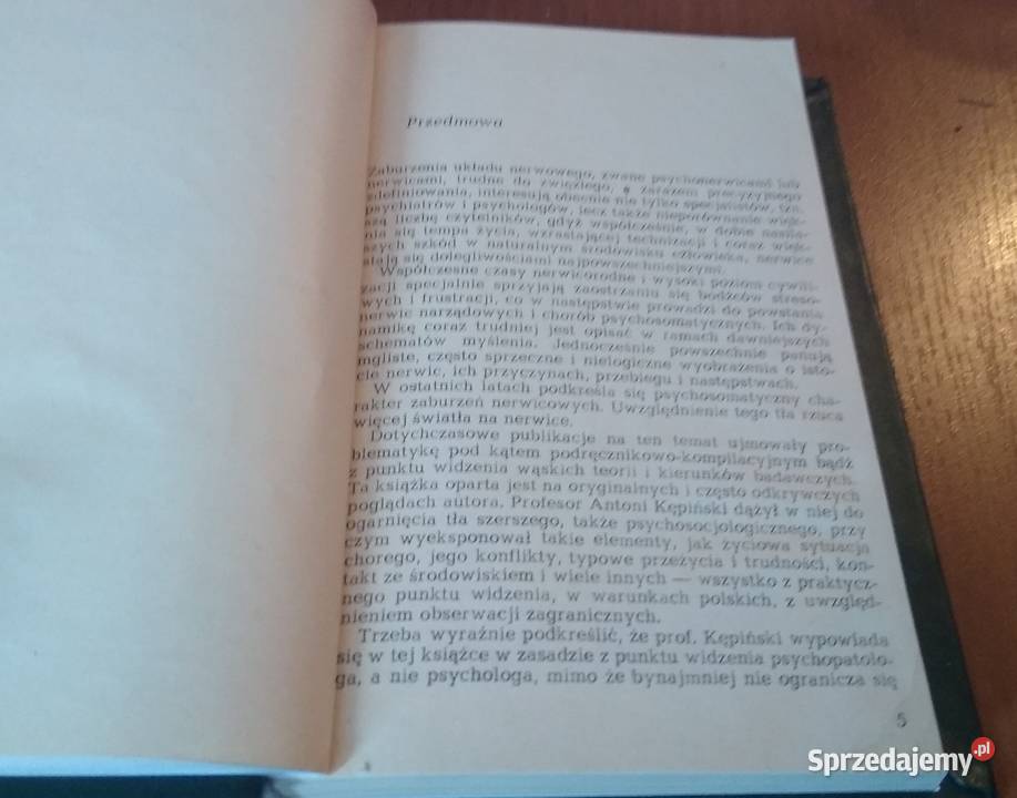 Psychopatologia nerwic Antoni Kępiński TWARDA psychologia, socjologia Gdańsk