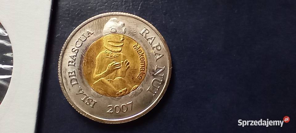 Stare monety 500 pesos 2007 Wyspa Wielkanocna Numizmatyka Lesko sprzedam