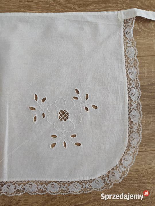 Fartuch damski HAFT koronka biała podlaskie Hajnówka