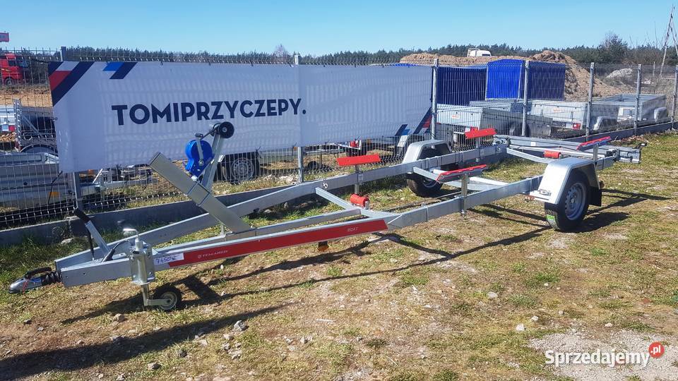 Przyczepa podłodziowa 66m x 217m 1500DMC TEMARED Do samochodów osobowych Przyczepy Piła