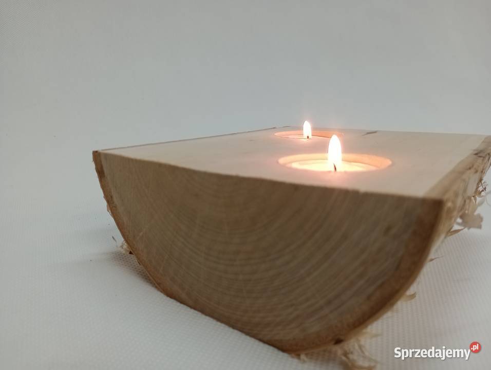 ŚWIECZNIK BRZOZOWY DREWNIANY NA PODGRZEWACZE Żagań