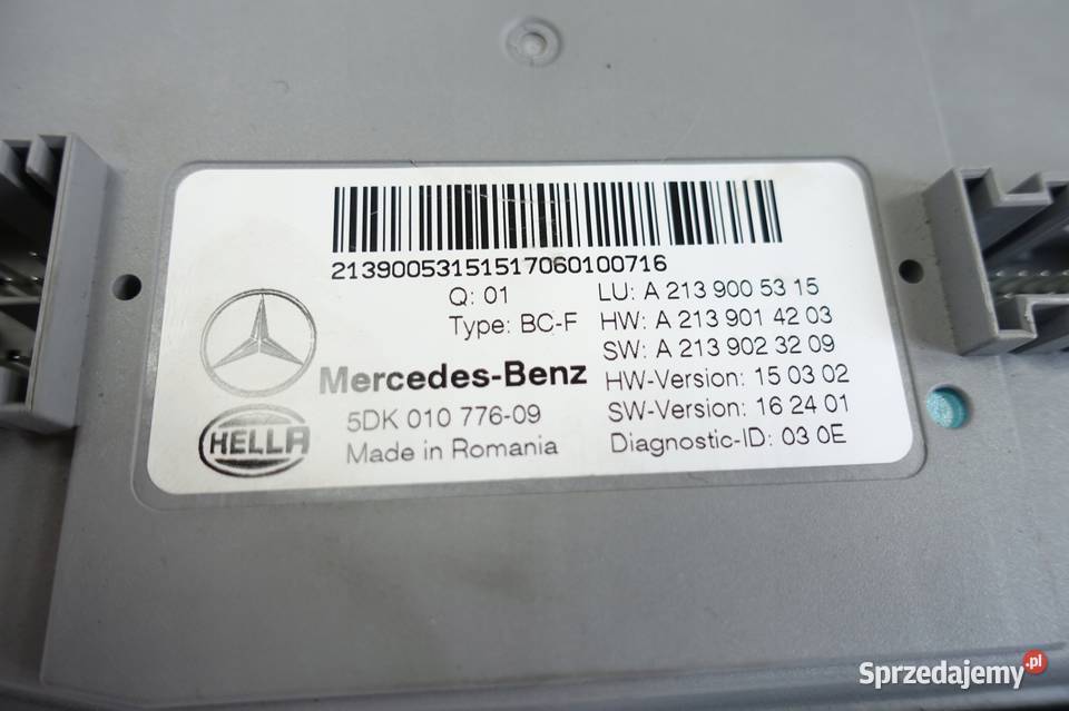 Mercedes W213 C213 STEROWNIK moduł A2139005315 osobowe Chełm