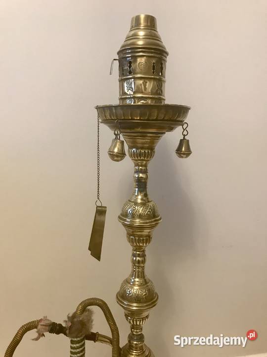 Unikatowa mosiężna fajka wodna Nargile Pozostałe mazowieckie Warszawa