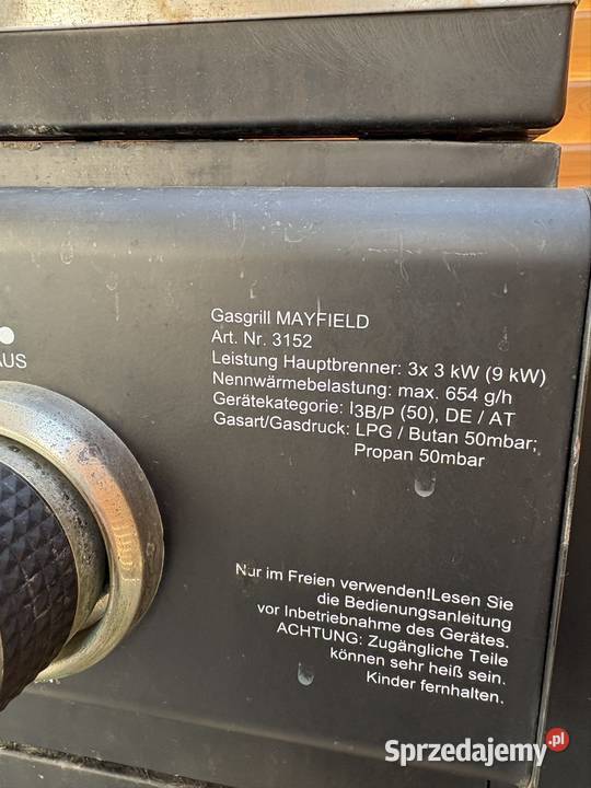 Grill gazowy TEPRO Mayfield 3 palniki sprzedam