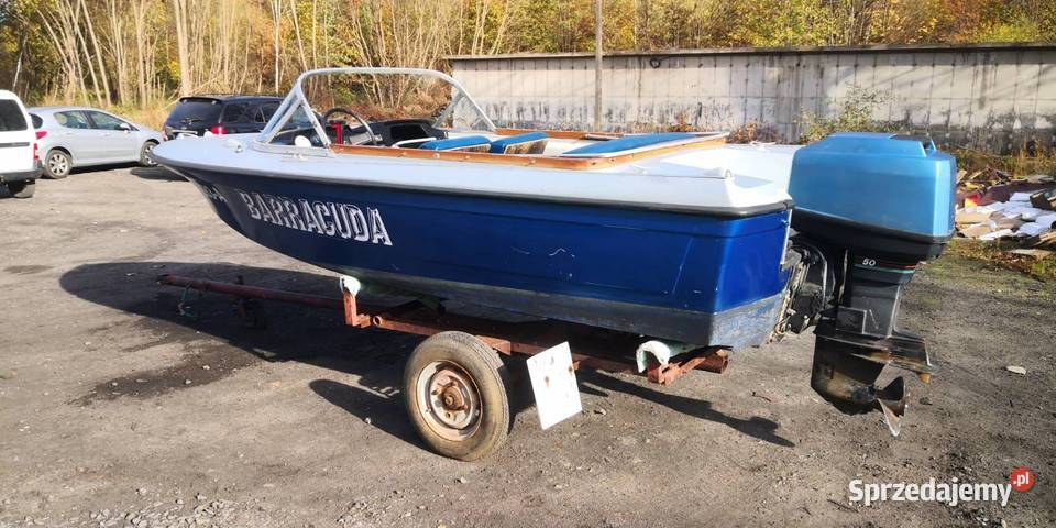 Motorówka MERLIN w zestawie silnik MERCURY 50 Bielawa