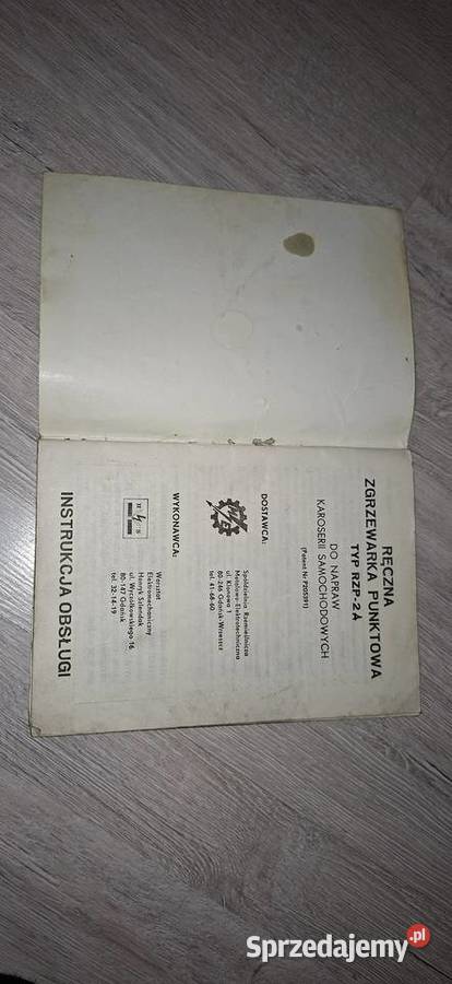 Ręczna zgrzewarka punktowa typ RZP2A do napraw Łęczyca